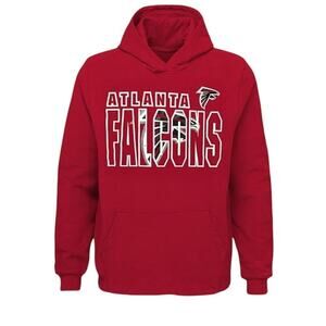 Outerstuff NFL Youth Atlanta Falcons End Zone Touchdown Hoodie Red Size Medium